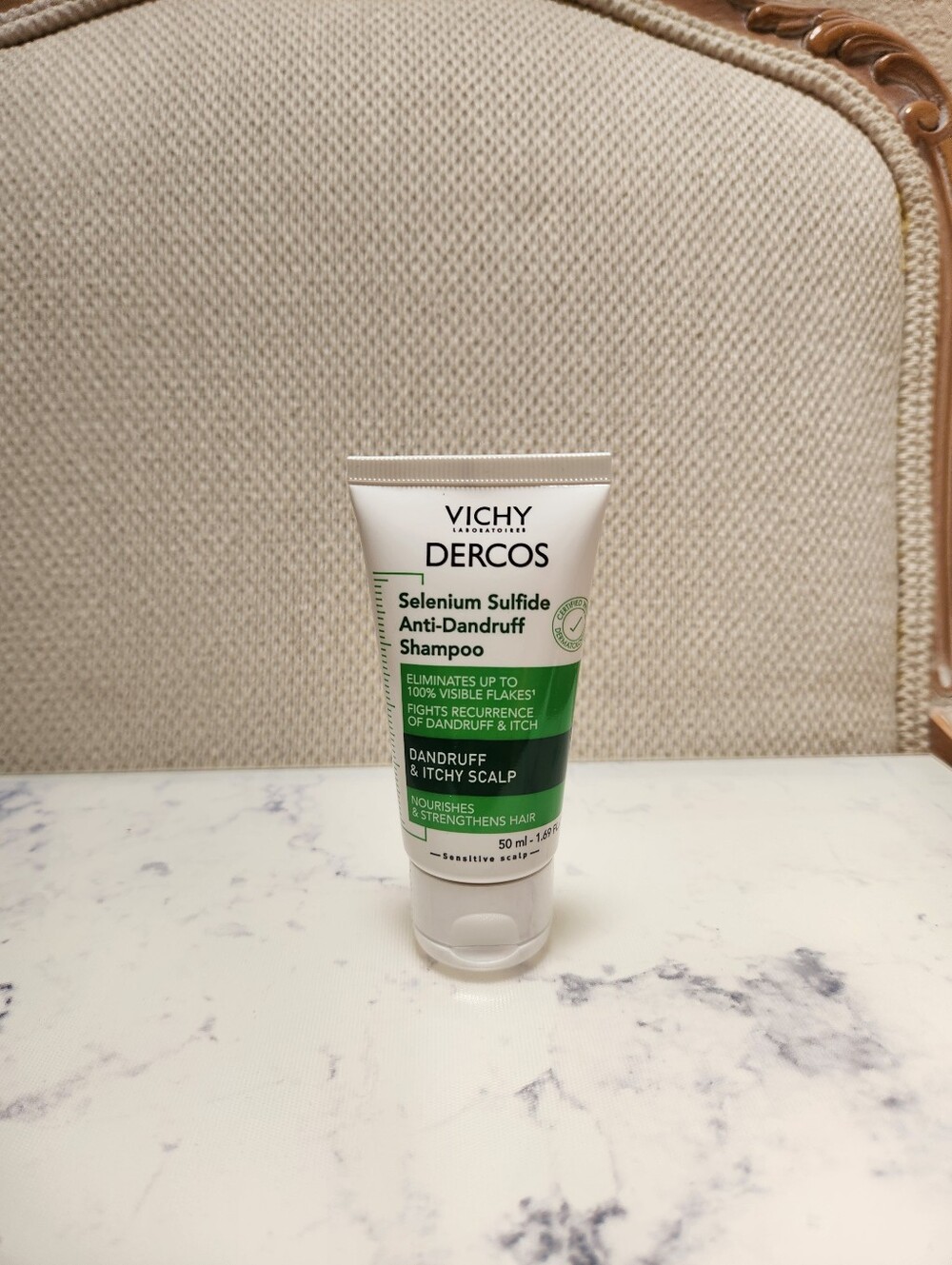 Vichy Selenium Sulfide Anti Dandruff Shampoo Travel Size 1.69 oz Sealed